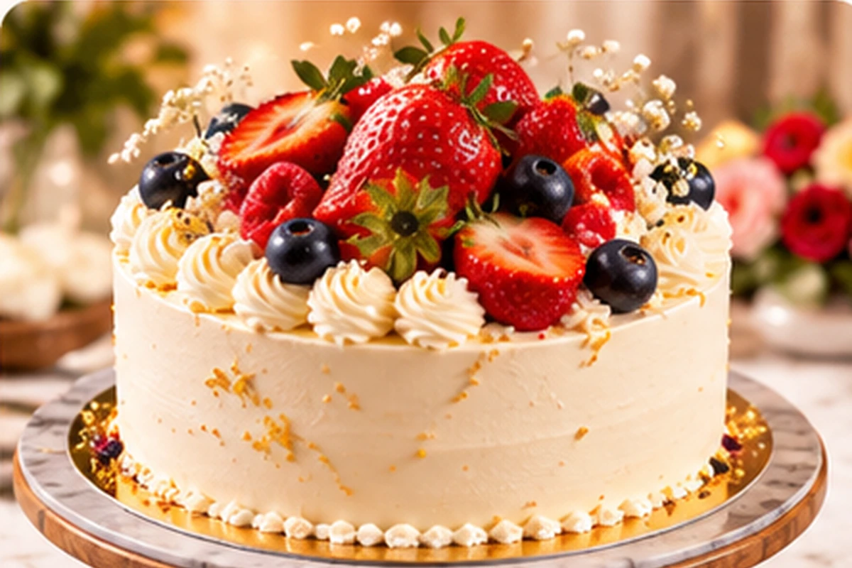 Cake baking class concept