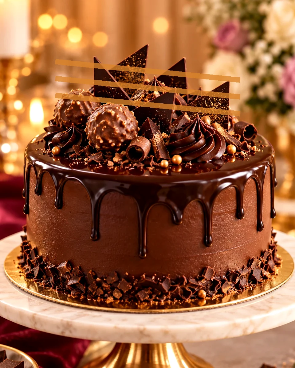 Chocolate Caramel Fudge Cake